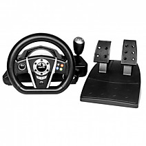 Игровой руль Dialog GW-135VR Gran Tourismo - эф.вибрации, 2 педали, рычаг ПП, PC USB