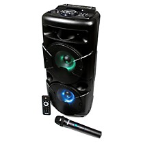 Портативная акустика Dialog Oscar AO-20 Караоке с беспроводным микрофоном, Bluetooth, FM,SD (black)